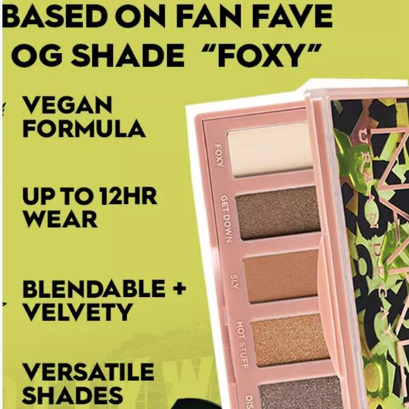 Urban Decay Naked FOXY Mini Eyeshadow Palette ~ Six (6) Funky Shades ~ 5g NIB - Picture 14 of 16